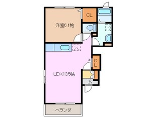 阿漕駅 徒歩30分 1階の物件間取画像